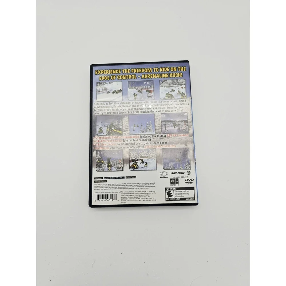 PlayStation 2 Ski-Doo Snow X Racing Video Game PS2 Snowmobile Action